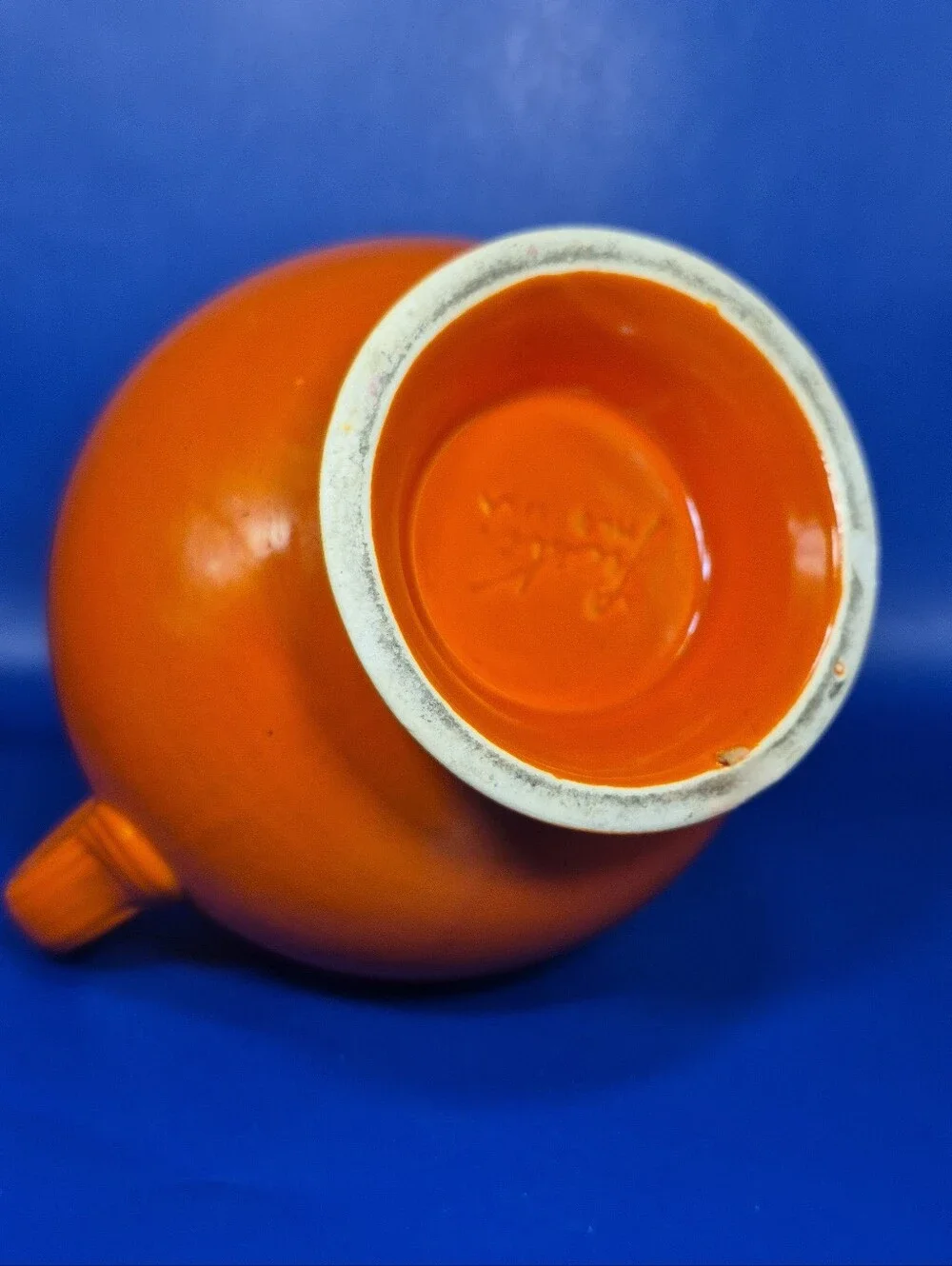 Vintage Fiesta Carafe Pitcher Original Radioactive Red 1930s No Lid